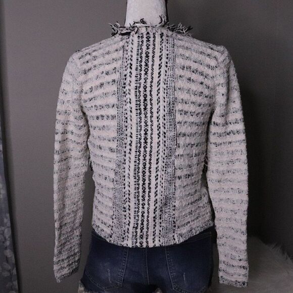 Inc International Concepts | Fringed Textured Open Front Cardigan Jacket Small - Picture 5 of 7